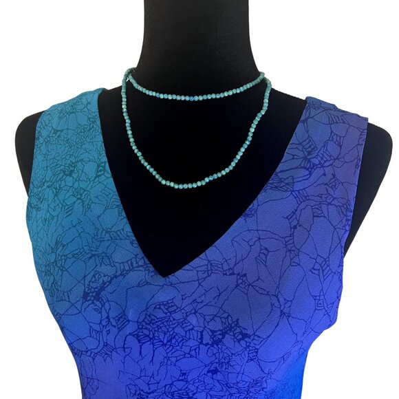 Ultra Dress Collection Unique Blue Ombre Maxi Flowing Fairy Ocean Dress Size 8 - Picture 5 of 9